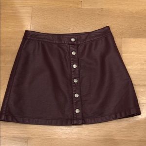 Forever 21 maroon skirt size xs